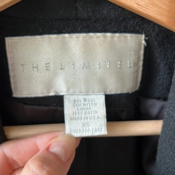 The Limited Wool Blend Oversized Structured Open Longline Coat. Minimalist XS - Picture 2 of 6